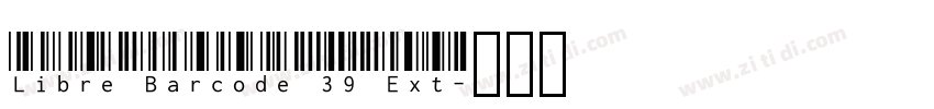 Libre Barcode 39 Ext字体转换